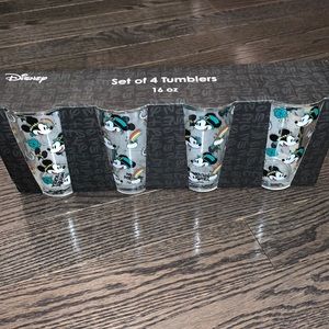 Disney Mickey Mouse 16oz Tumbler Glasses - New
